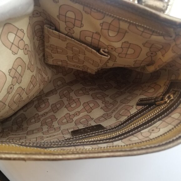 Gucci GG Jolicoeur Crossbody Brown Beige Canvas Fabric Bag - Picture 10 of 16